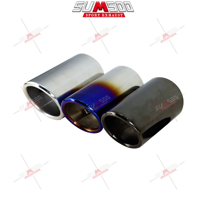 

1Set Stainless Steel Car Exhaust Muffler Tip Pipes Covers for Audi A1 A3 A4 TT 2009-2015 / VW Volkswagen PASSAT TIGUAN 2012-2015