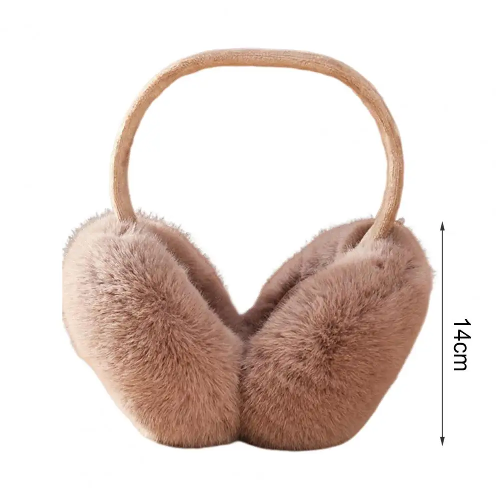 Women Winter Earmuffs Plush Ear Adjustable Length Foldable Ear Warmers Anti slip Outdoor Skiing Headband Earmuffs