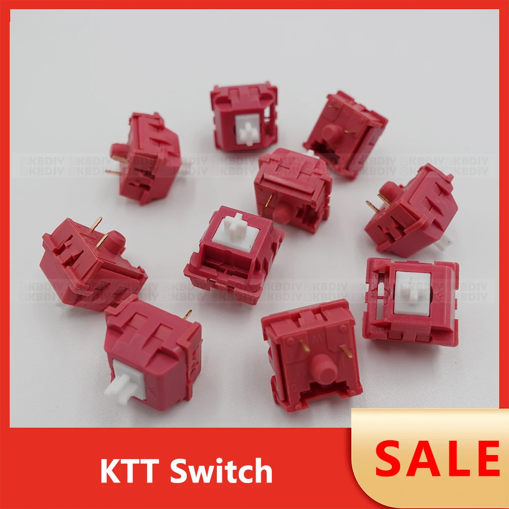 Wholesale KTT Switch Linear Tactile Kang White V3 Strawberry Mint Darling Rose Peach Matcha  for Mechanical Keyboard Switches