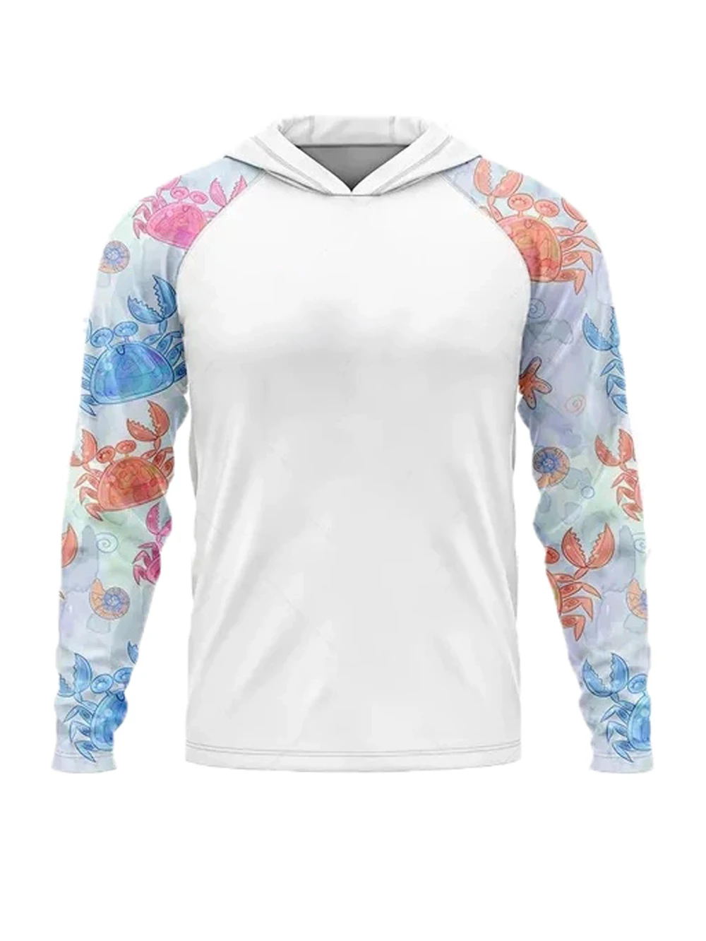 

Men's UV Mask Hooded Performance Fishing Shirt Breathable Fabric Long Sleeve UPF50+ Angling Clothing Quick Dry