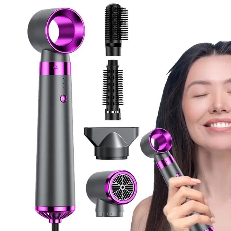 

Hot Air Brush 5 in 1 Hair Care Ionic Shaping Blow Dryers 3 Speeds Adjustable Nozzles Changeable Hair Shaping Accessories