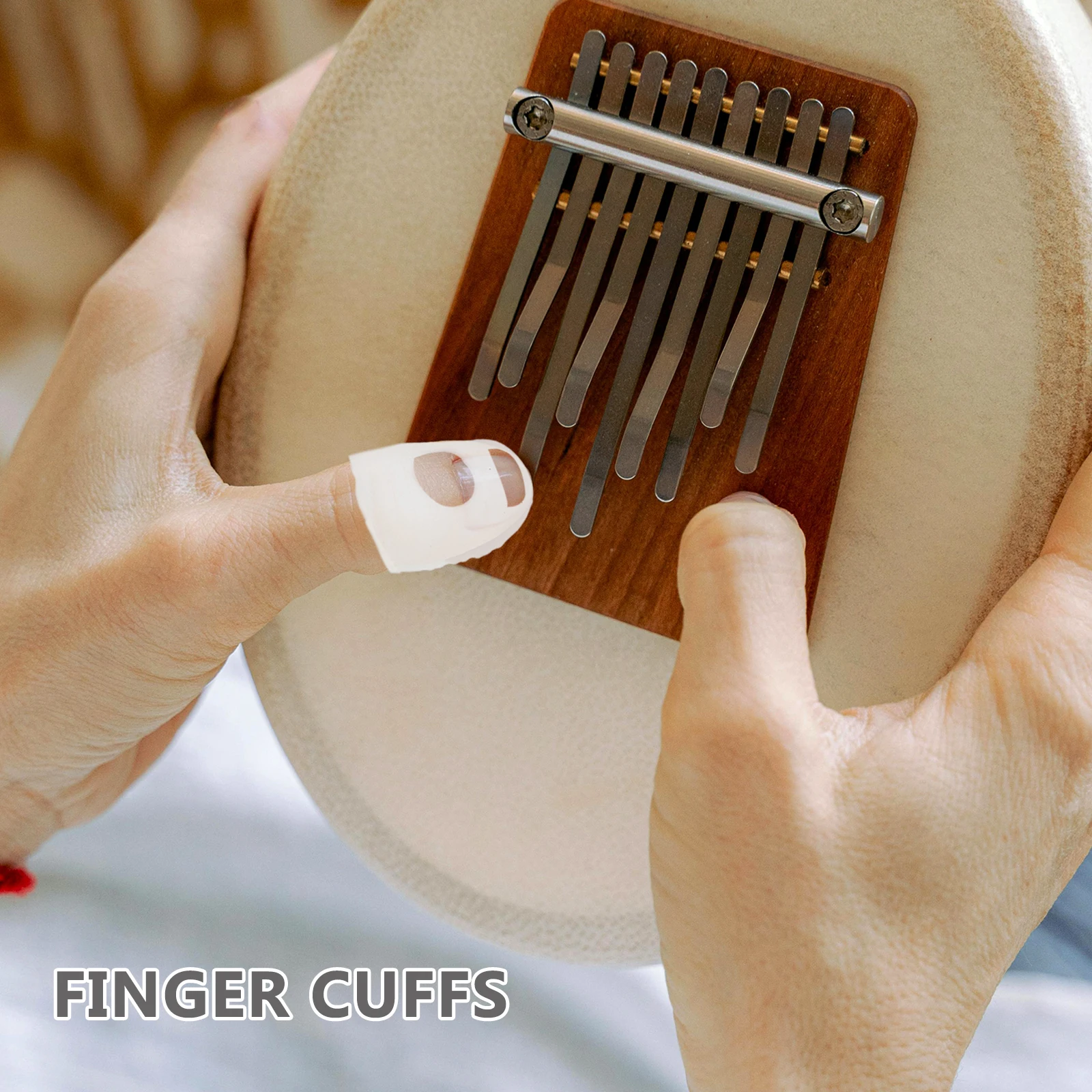 

10pcs Kalimba Finger Protectors Silicone Covers for Thumb Piano Small Durable Comfortable Long Practice Supplies Piano