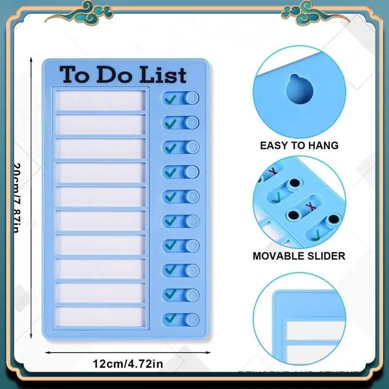 (Novo)-4 unidades de placa de lista de memorando apagável a seco, gráfico de tarefas, placa de lista RV com 10 papel apagável a seco