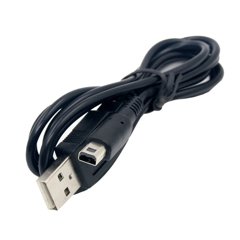 Flexible 1.2m/3.9ft Charging Cord Wire for 3DS Game Console Safe and Travel Friendly Power Solution Support Data Sync