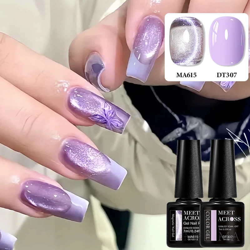 2 قطعة مجموعة جل الأظافر المغناطيسي واللون جل علوي هيما الحرة UV LED شبه دائم مسمار الفن تختفي لتقوم بها بنفسك تصميم صالون المنزل