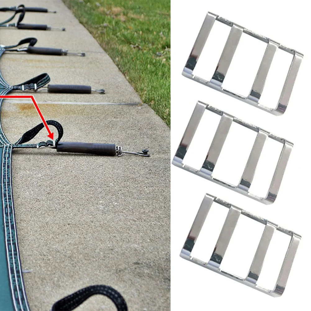 Outdoor Installation Bar Buckle Pool Safety Installation Concrete And Paver Decks Enhanced Safety Features Pool Safety Cover