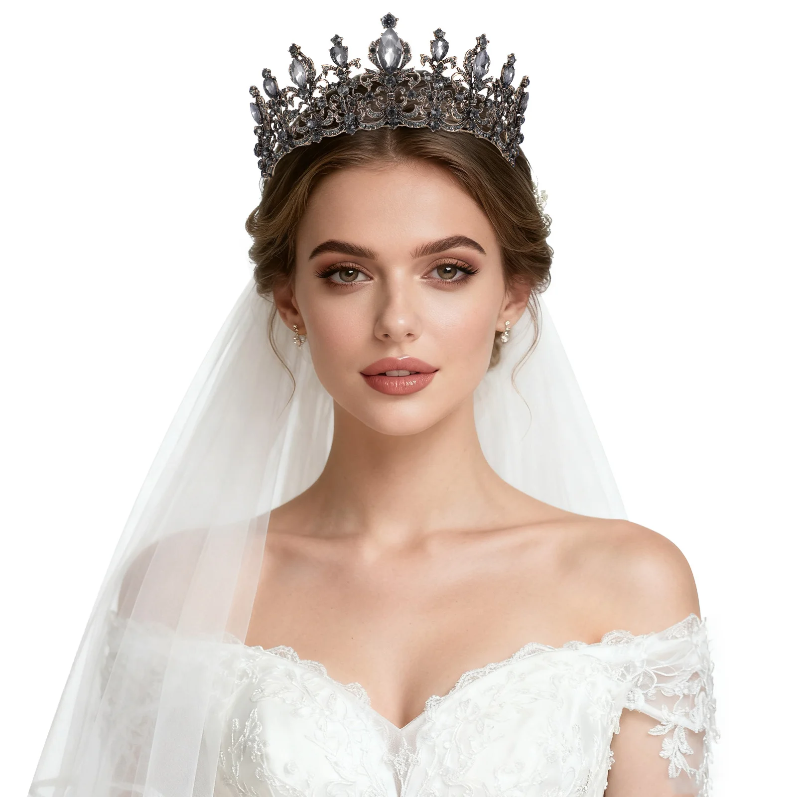 

Rhinestone Wedding Crown Classic Vintage Costume Party Hair Accessories Bridal Rhinestone Headwear Wedding Crown