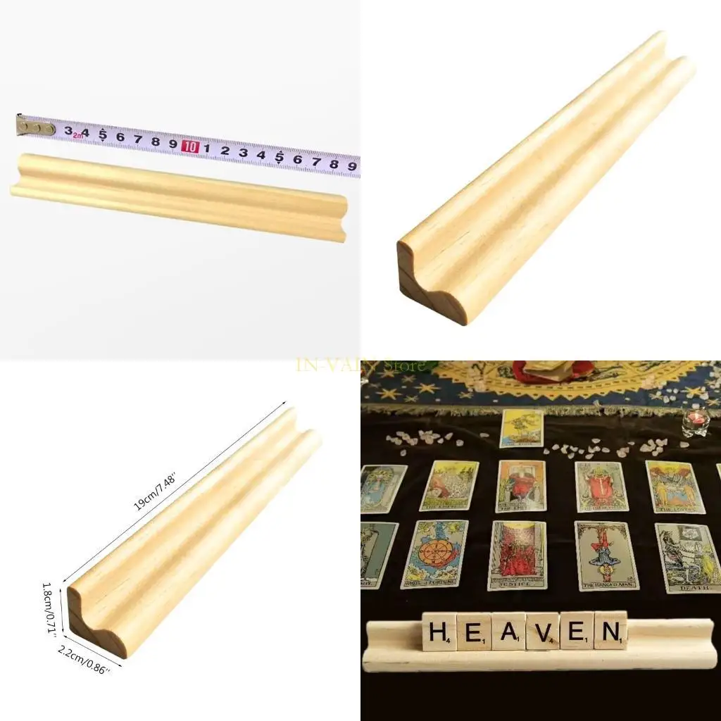 

M5TC Деревянные домино стойки держатель держатель Tiles Holder Racks для доминовых игр