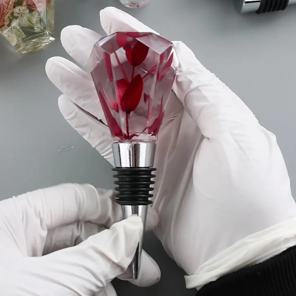 

Набор для изготовления пробок для вина из кристаллической смолы: формы для поделок своими руками с цветными силиконовыми элементами, аксессуары для детского творчества, декоративные.