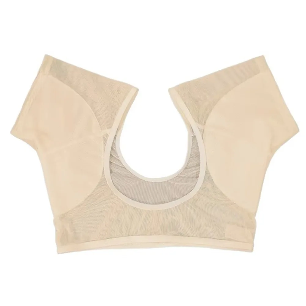 

Washable T-shirt Shape Sweat Pads Ultra-thin Breathable Perspiration Deodorant Pads Mesh Odor Control Armpit Care Pads Women Use