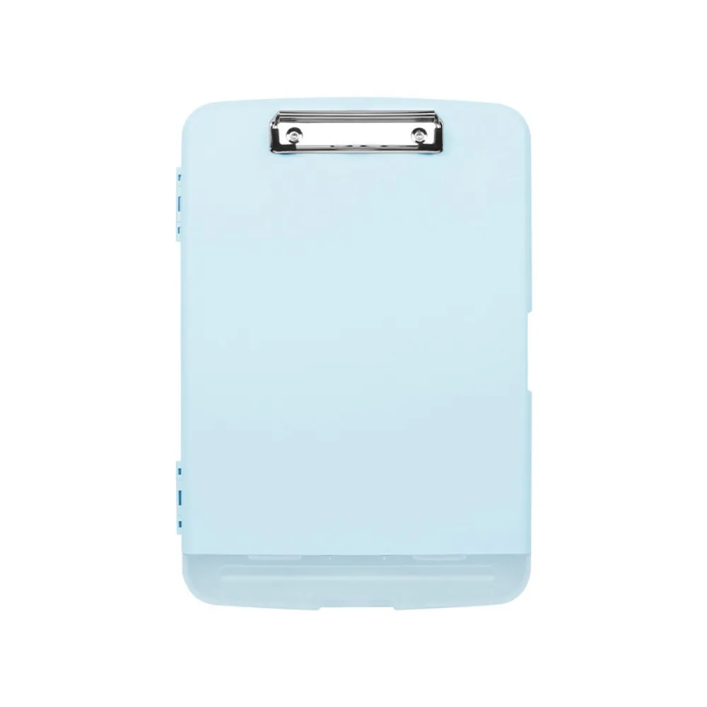 

A4 File Clipboard Box With Pen Holder with Board Clip Portable Material Folder Multifunctional Enclosed a4 Binder Writing Board