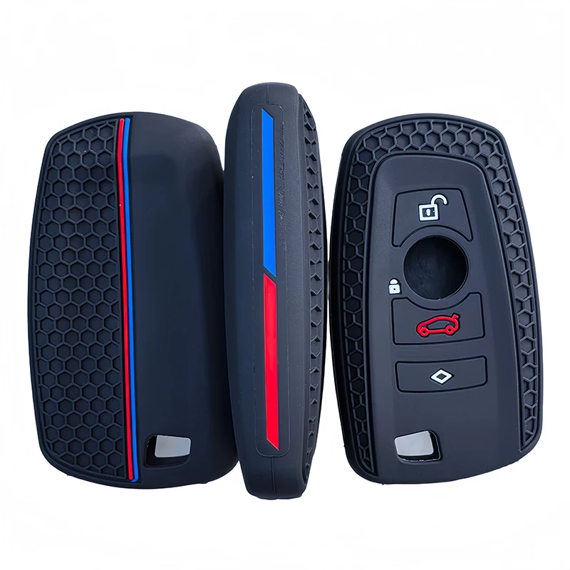 Silicone Car Key Case Cover Shell Fob for BMW F30 F31 F32 F34 F20 F21 F07 F10 1 3 5 7 Series X1 X3 G01 X4 G02 X5 F15 F16 M3 M4
