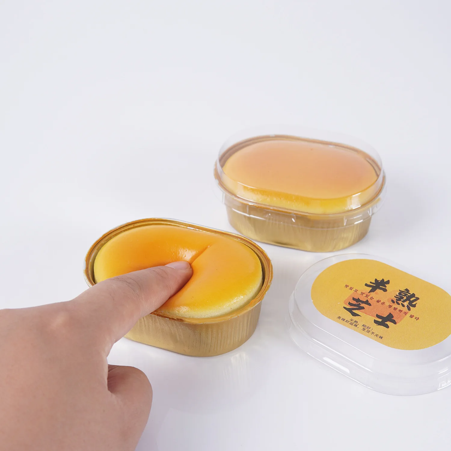 Juguete antiestrés de silicona hecho a mano con forma de tarta de queso, juguete mochi suave y pegajoso, juguete sensorial nuevo, juguete para apretar, juguete para relajar las manos, regalo para niños