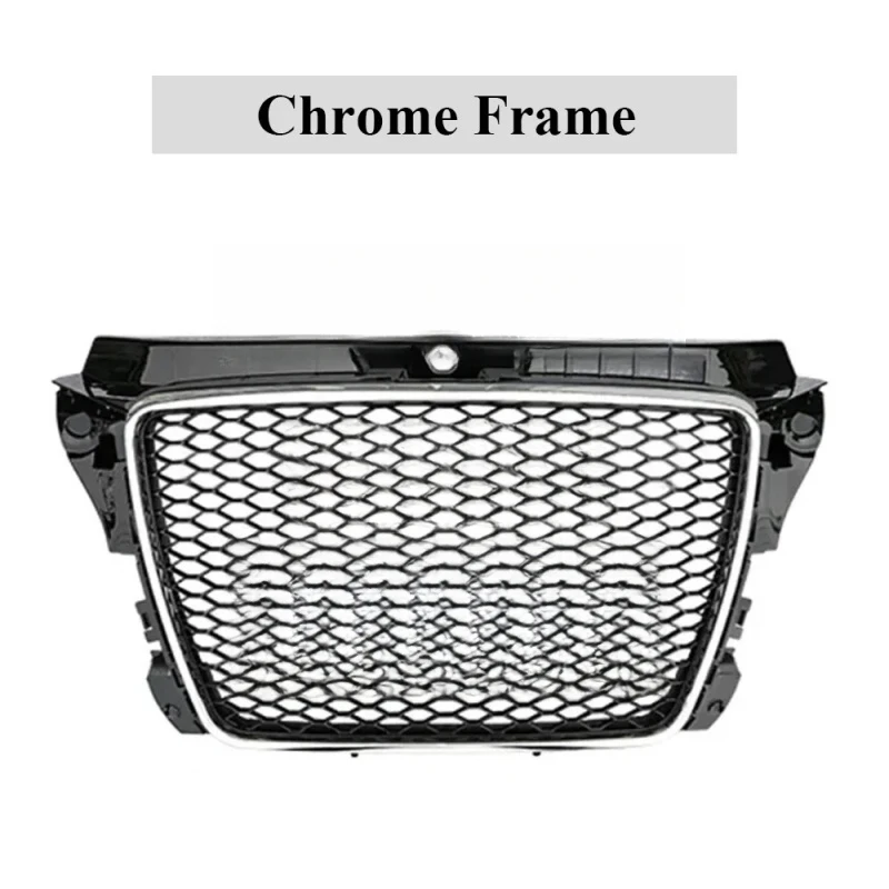 

RS3 Style Gloss Black Honeycomb Front Upper Grille for A3 S3 8P 2008-2012