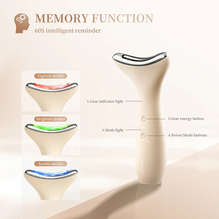 

4 in 1 Home Use Beauty Equipment Facial Neck Massager Beauty Device Skin Care Face Massager new
