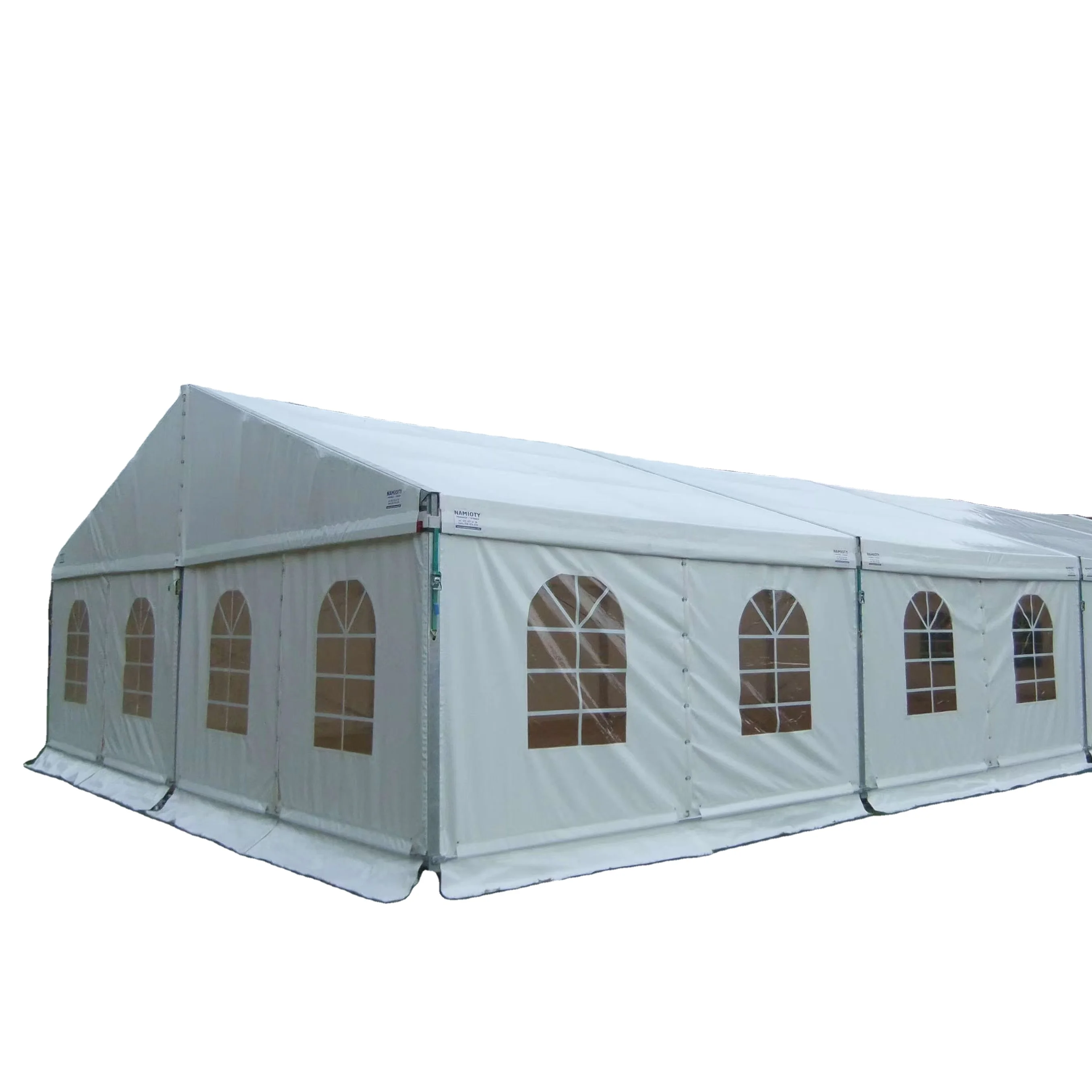 High Quality Aluminum Tent Double Layers Diameter Aluminum Frame Fire Retardant Fabric Oval Shape All Seasons Easily Assembled