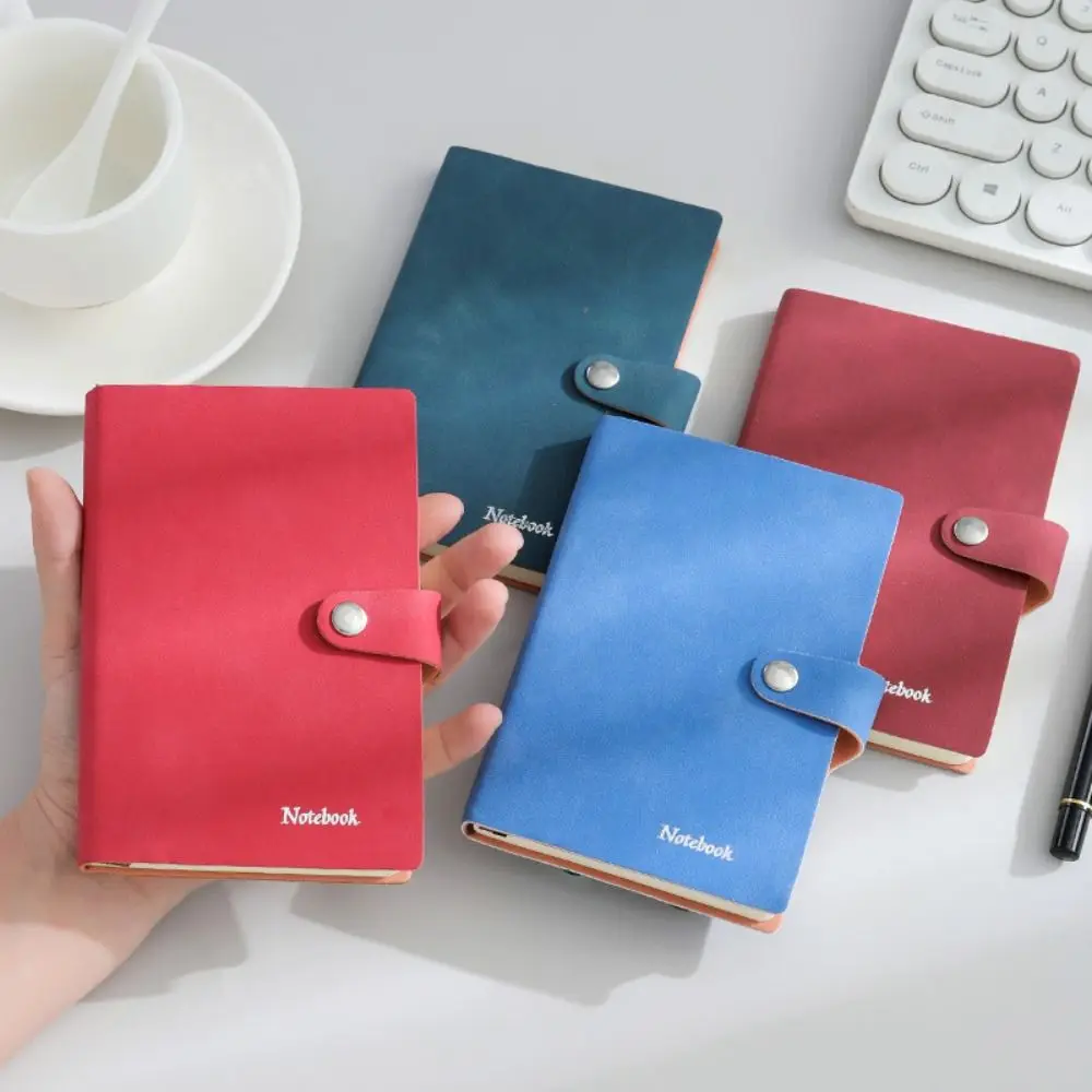 Durable Cute A7 Mini Notebook Fashion Simple Pocket Notepad Metal Fastener Leather School Office Supplies Planner