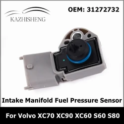 Intake Manifold Fuel Pressure Sensor on Fuel Rail 0261230239 31272732 for Volvo XC70 XC90 XC60 V50 V70 S60 S80 2001-2012