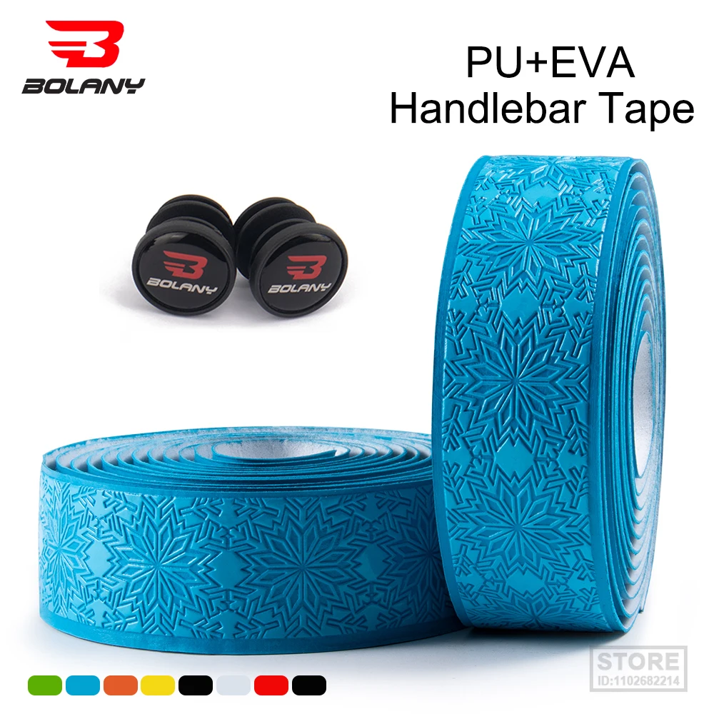 BOLANY Handlebar Tape Road Bike Accessories Embossment EVA Soft Breathable Sweat Anti-Slip Bicycle Bar  Cycling Sports Parts