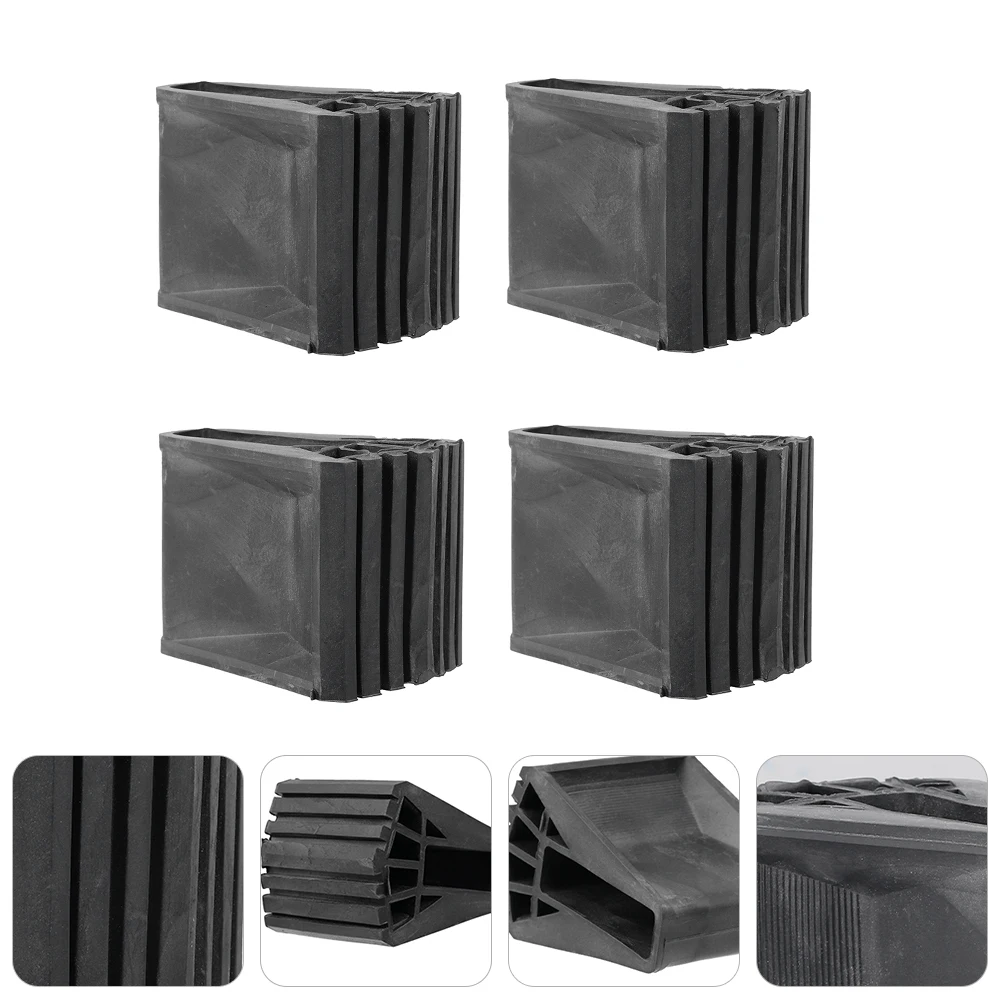 

4 Pcs Non-slip Mat Ladder Maintenance Accessories Feet Covers Pads Foot Grip Non-skid Rubber Protector
