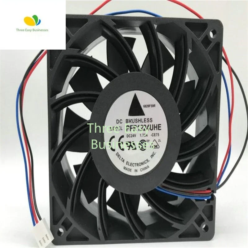 

PFR1224UHE 12038 24 В 1,75 А 2-линейный 3-линейный вентилятор большого объема