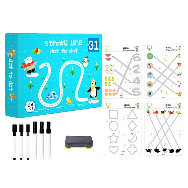 

Practice Handwriting For Kids Preschool Pen Control Book Reusable Scribble Workbook Educational Painting Book Pen Control