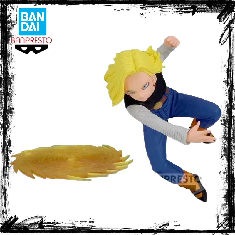 

In Stock Bandai Banpresto G×materia Dragon Ball Z Android 18 Desktop Cute Doll Anime Action Figure Toys Gift Model Collection