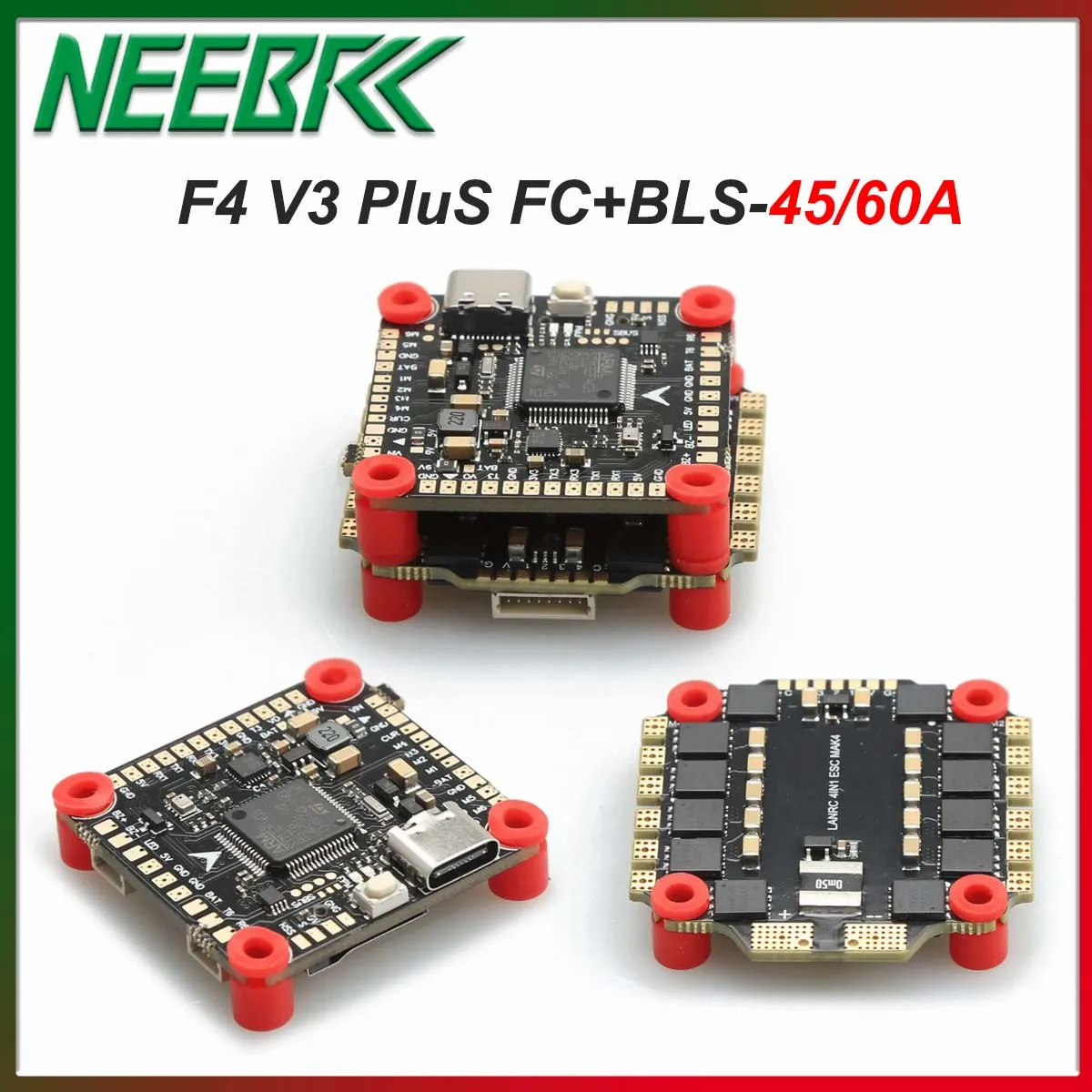 

F4V3S F4 V3 V3S PLUS FC Плата контроллера полета Барометр OSD BLS 45/60A 4 в 1 Бесщеточный ESC для радиоуправляемого дрона Квадрокоптера Mark4 APEX