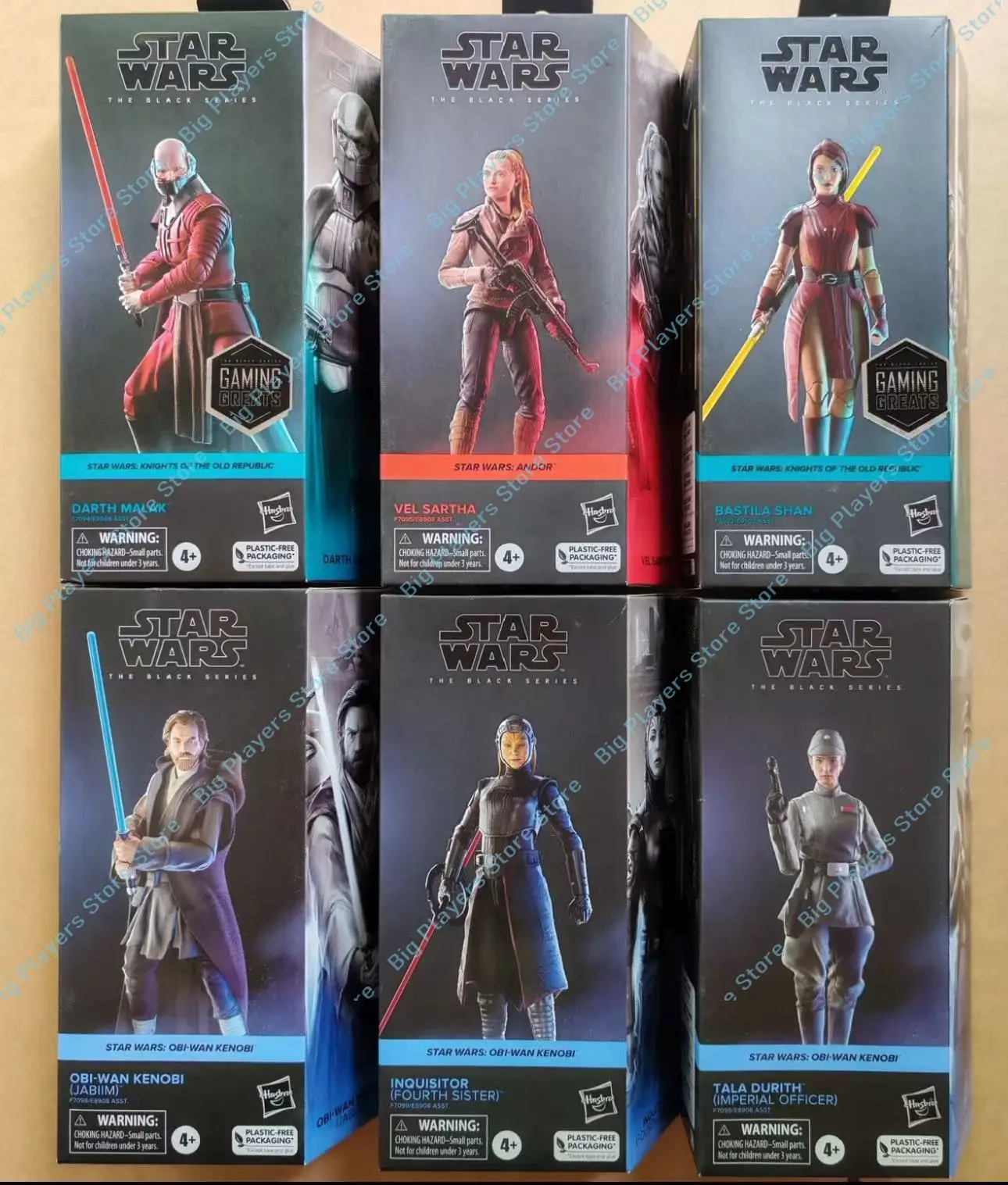 ハスブロ-スターウォーズ、オビ＝ワン（ジャビムアーマー）、ヴァルサ・シャ、バスティラ・シャン-6インチアクションフィギュア