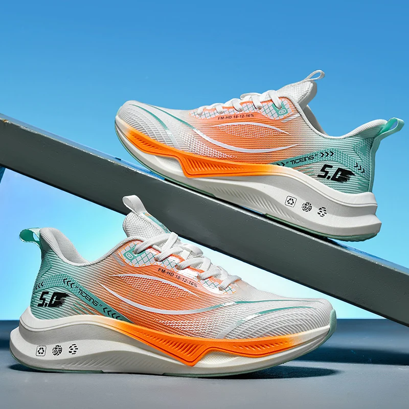 

Men Sports Shoes Thick Soled Mesh Lightweight Training Sneakers New Breathable Wear-Resistant Professional Running Shoes for Man