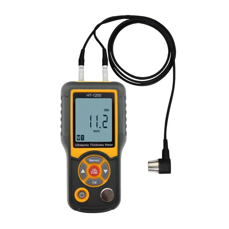 HTI HT-1200 Coating Ultrasonic Thickness Meter 2.2~225mm Range Ultrasonic Coating Gauge Sonigauge