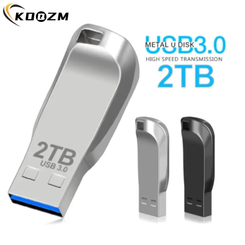 Metal USB3.0 Pen Drive 2TB USB Flash Drives 1TB High Speed Pendrive Waterproof USB Flash U Disk New Upgraded TYPE-C Adapter 512G