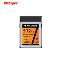 KingSpec CFexpress Type B Card 256GB 512GB 1tb CF express High Speed Memory Card for Camera Raw 4K 8K Video