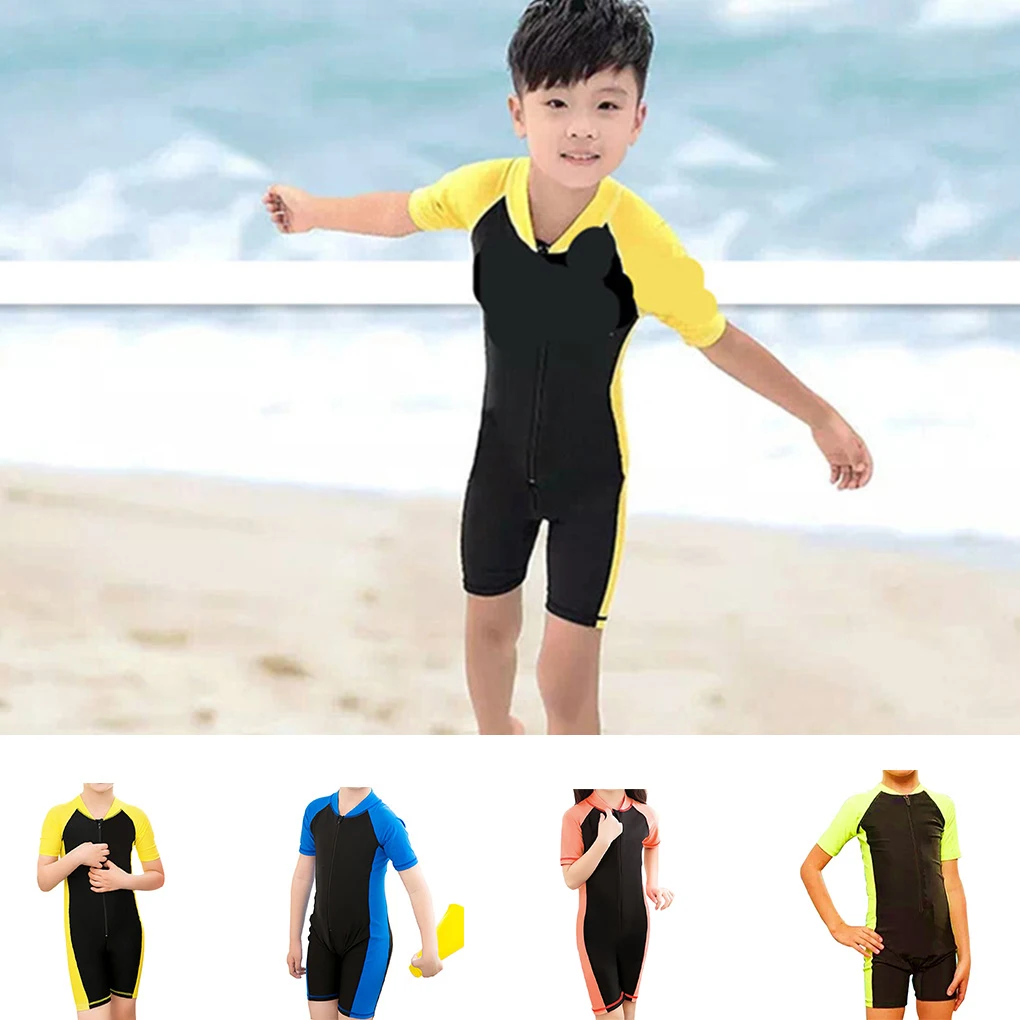 Kids Swimwear Summer Boys Swimsuit Girl Swimming Children Sport Sunproof Beachwear Baby Bathing Suit