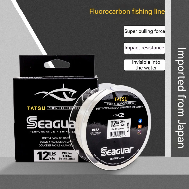 

Japan Imported Seaguar Tatsu Dragon Fluorocarbon Line Submarine Fishing Front Guide Line Smooth Wear Sea Fishing Main Line