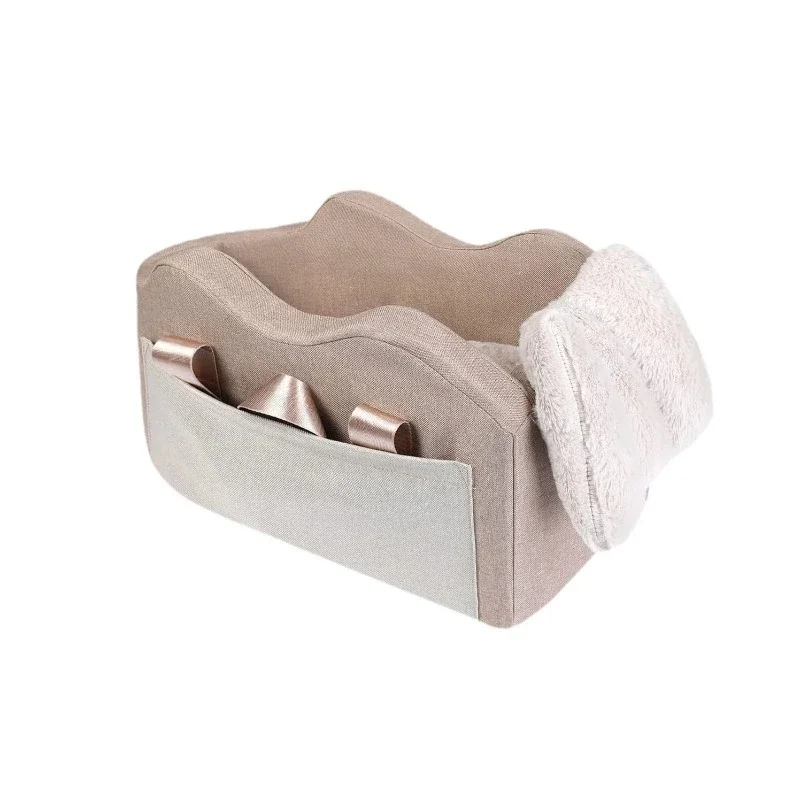 

Pet Seat Portable Small Pet Carrier Travel Center Console Booster Seat Dog Car