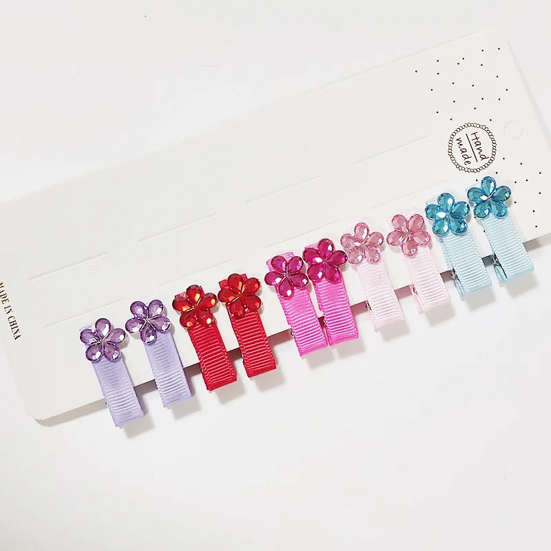 

10 шт., новые детские милые заколки с искусственными цветами, заколки для волос для девочек, заколки для волос, детские головные уборы, детские аксессуары для волос