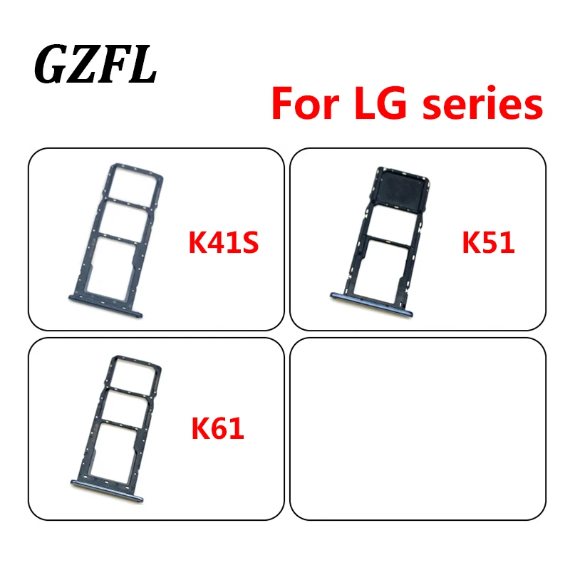 1PCS For LG K41S K51 K61 Sim Card Tray Slot Holder Adapter Replacement Parts