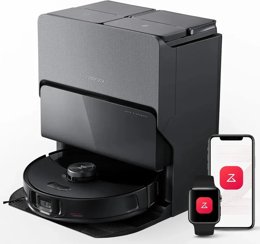 

barnd new. roborock S8 MaxV Ultra Robot Vacuum & Sonic Mop, 10000 Pa Suction, Corner to Edge Deep Cleaning, Hot Air Self-Dryi