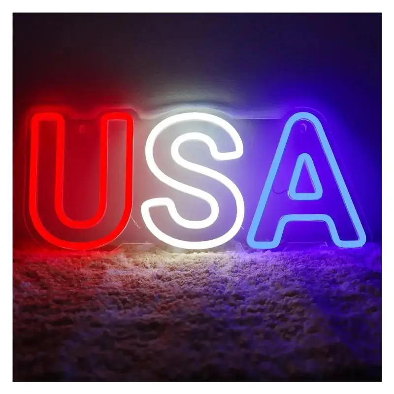 usa-neon-sign-for-wall-decor-american-light-usb-powered-for-room-office-man-cave-bar-home-beer-bedroom-art-illuminated-40cm×17cm