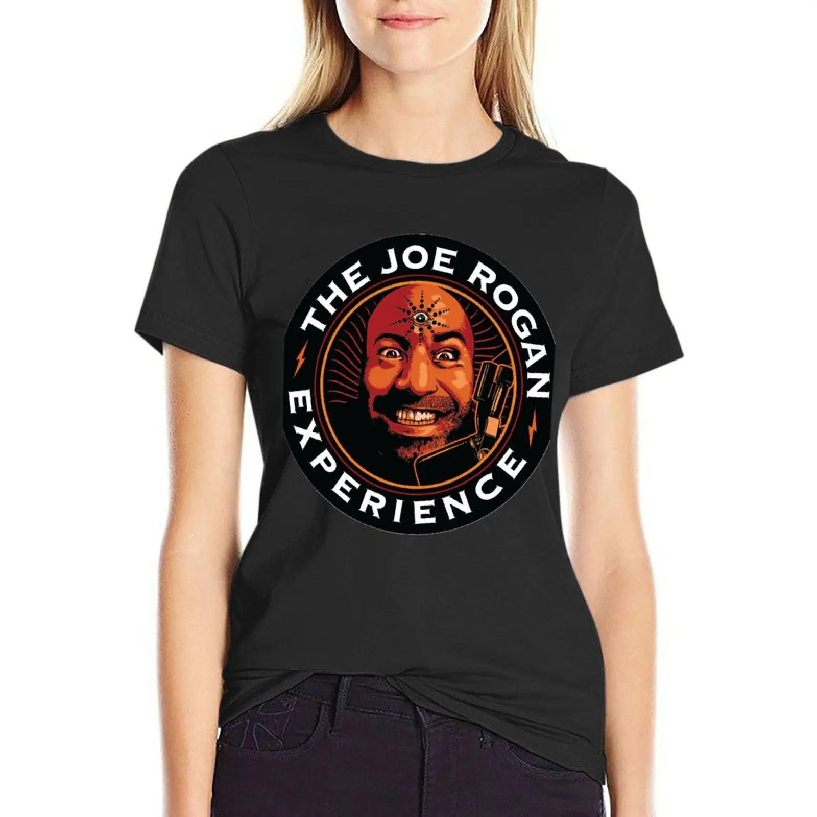 

Jre joe rogan experience podcast logo T-Shirt summer top summer clothes shirts graphic tees hippie clothes tshirts woman