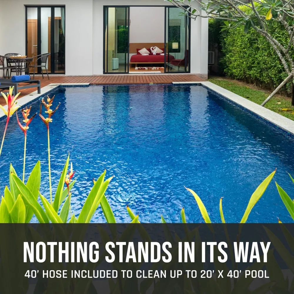 تصميم مبتكر - منظف حمام السباحة XL لحمامات السباحة المصنوعة من الفينيل حتى 20 × 40 قدمًا (مكنسة حمام السباحة الأوتوماتيكية) - شحن مجاني، عرض ساخن. #5