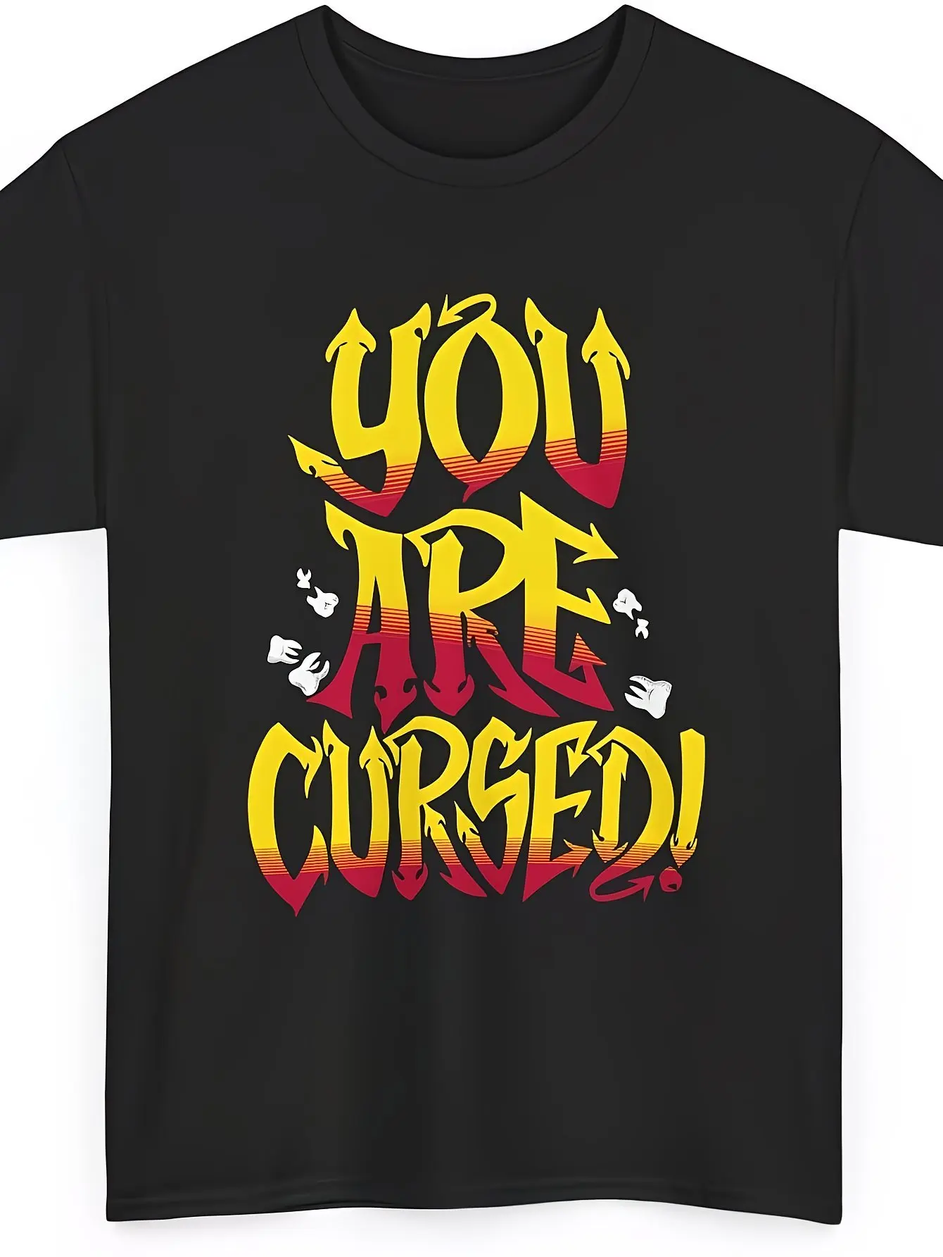 1pc Men'S And Women'S Cursed Wrestling T-Shirt Cursed You Are Cursed Graphic Print, Soft Crew Neck Short Sleeve Tee Suitable for Gifts, Wrestling Parties  Casual Wear, New 226 for Birthdays  Themed Events (Apparel)