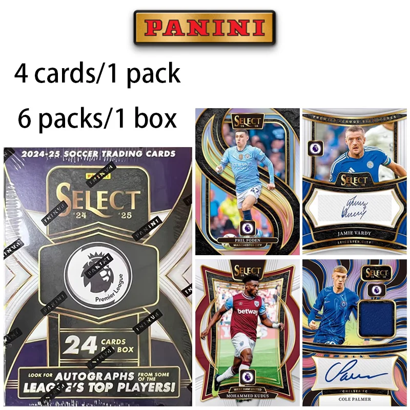 

Panini 2024-25 Premier League Select Blaster Box Haaland Foden Palmer Saka Официальная коллекционная карточка Football Star Gift Collect