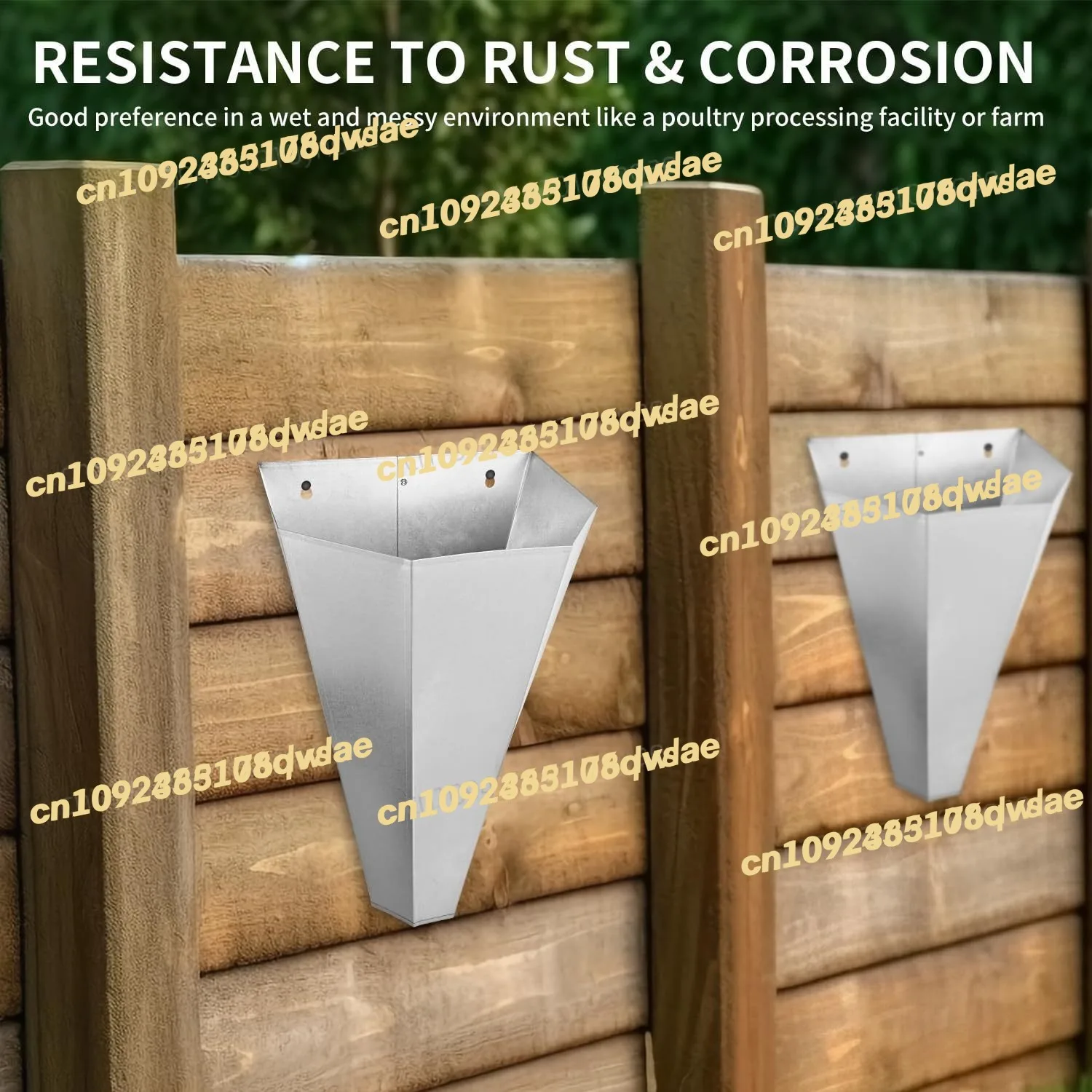 مخروط قتل الدجاج متوسط الحجم، مخروط ربط الدواجن من الفولاذ المجلفن لقتل الدجاج، مناسب للطبقات الكبيرة #5