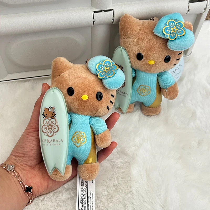 

Hello Kitty Kawaii Sanrio куклы Hawaii Limit Black Skin Edition аниме фигурка брелок для ключей сумка аксессуар игрушки подарок для девочек