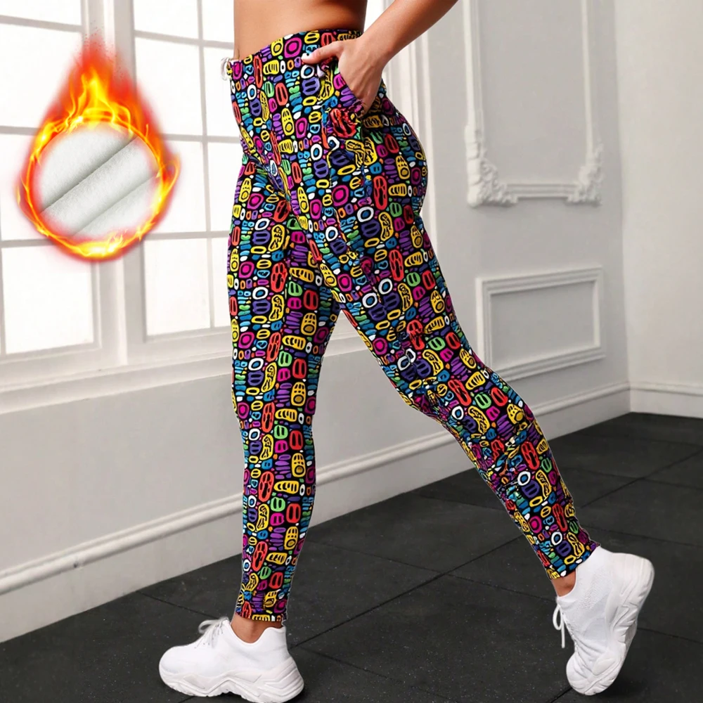 

Mia Muse Autumn Leggings 2025 Women's Comfortable Doodle Hip Lifting High Waist Skinny Fit Yoga Ankle Leggings
