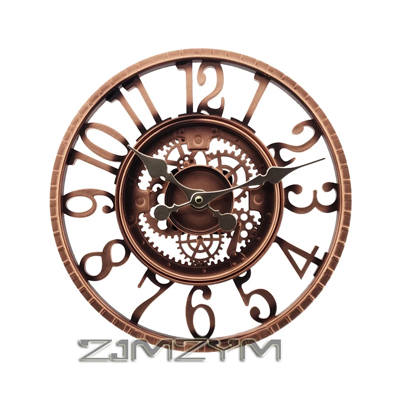 12 Inch Indoor/Outdoor Retro Waterproof Wall Clock Round Battery Operated Easy to Read Decorative for Kitchen Patio Deck Porch view 4