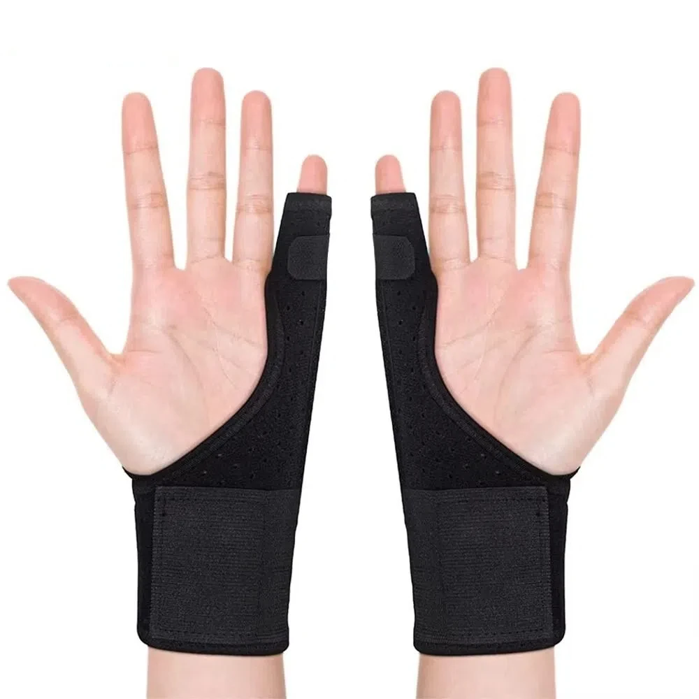 Metal Reinforcement Office Protect Wristband Adjustable Compression Finger Splint Wristband No Deformation Breathable