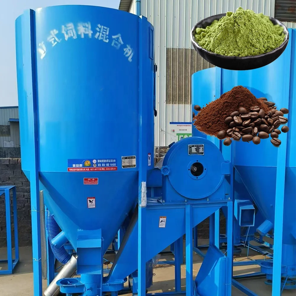 

Household Vertical Type Feed Mixer Crusher/Farm Poultry Usage Feed Grinding Machine/High Output Crushing Mixing Screw Pellet